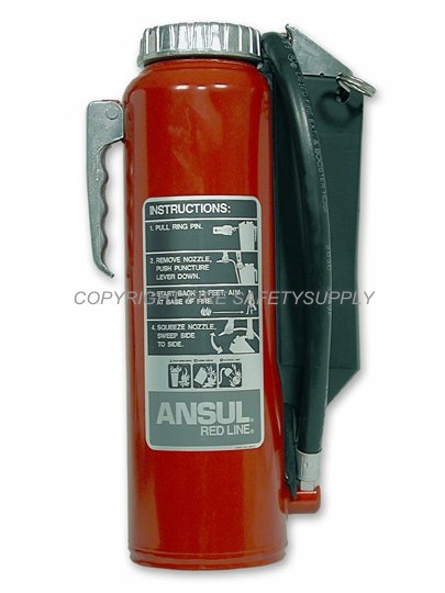 #435084 ANSUL REDLINE #435084 10lb. ABC Cartridge Operated Extinguisher w/ring pin Model RP-I-A-10-G-1.