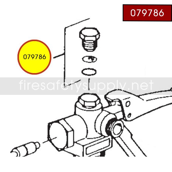 79786 Ansul Sentry Safety Plug Assembly with Disc/Washer