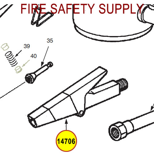 Ansul 14706 Red Line Nozzle Assembly