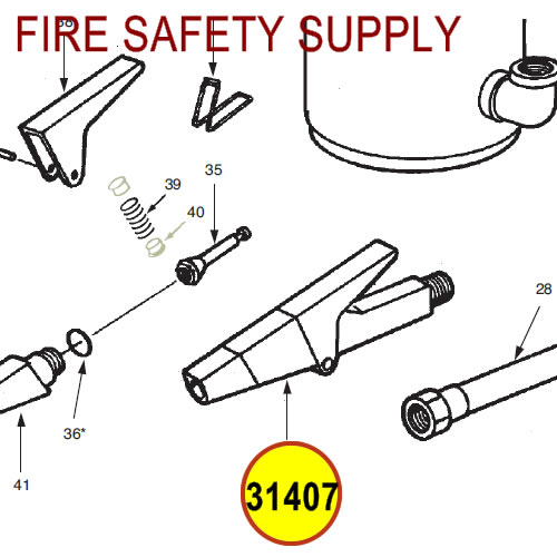 Ansul 31407 Red Line Nozzle Assembly