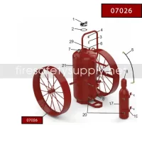 Amerex 07026 Wheel Assembly 36 x 6 Red