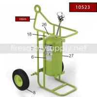 Amerex 10523 Carriage without Wheels Green CR 150
