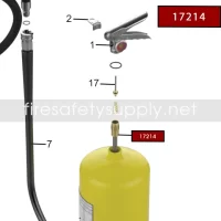 Amerex 17214 Downtube/Retainer Assembly
