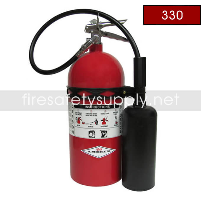 Amerex 330 Fire Extinguisher B:C Carbon Dioxide 10 lb. 24 Inch H