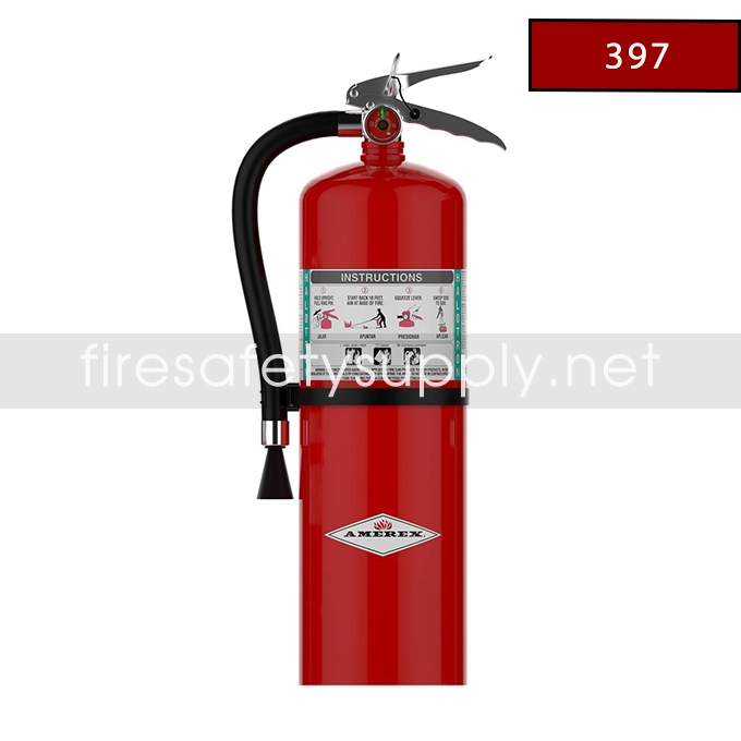 Amerex 397 Halotron I “Clean Agent” Fire Extinguisher, 11 lb.
