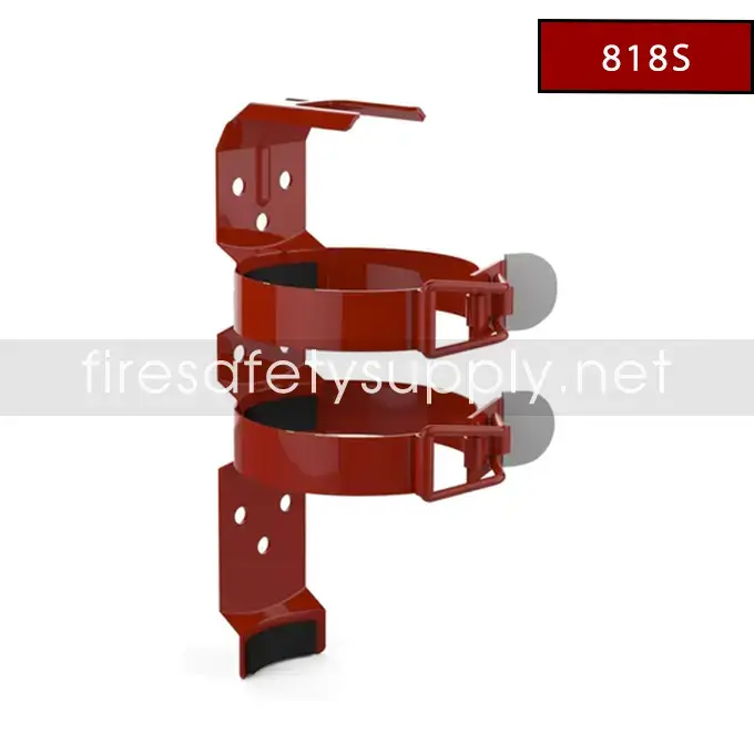 Amerex 818S 5 lb. Aviation Double Strap Bracket Red