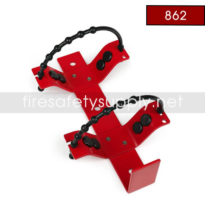 Amerex 862 Heavy Duty Rubber Strap Bracket Red