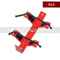 Amerex 864 Heavy Duty Rubber Strap Bracket Red