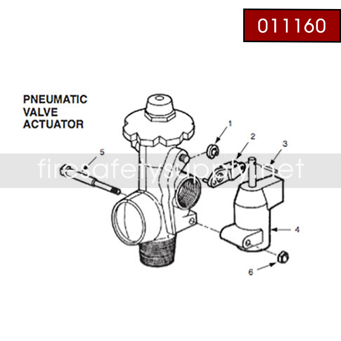 Ansul 011160 Actuator Assembly, Q.O. Valve N2 Cylinder