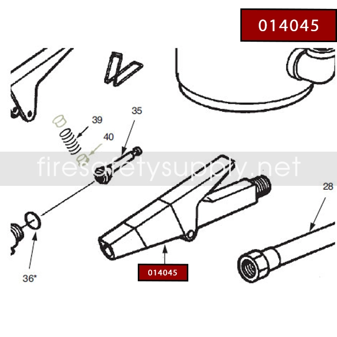 Ansul 014045 Red Line Nozzle Assembly