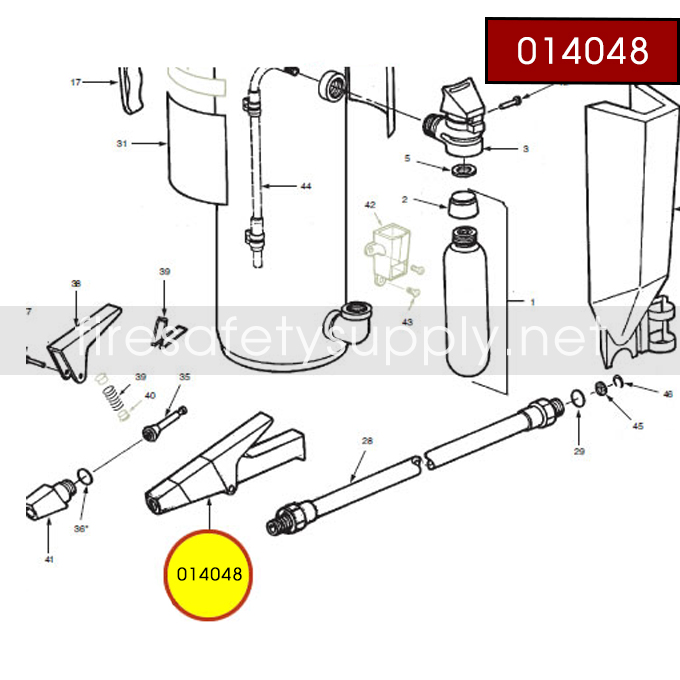 Ansul 014048 Red Line Nozzle Assembly