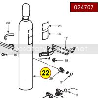 Ansul 024707 Cylinder, Nitrogen, 110-B, CR