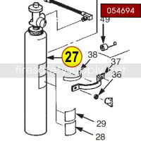 Ansul 054694 Cylinder, Nitrogen 23-B, CR