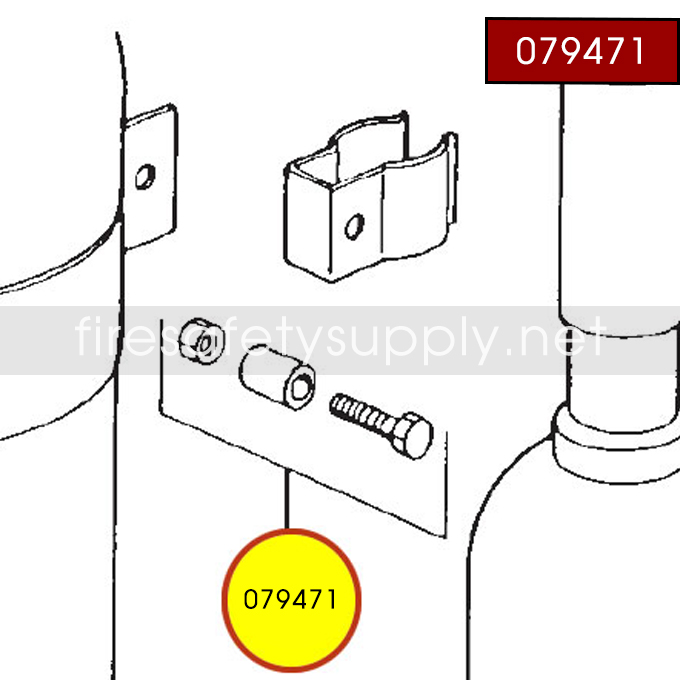 Ansul 079471 Nozzle Retainer Hardware Package