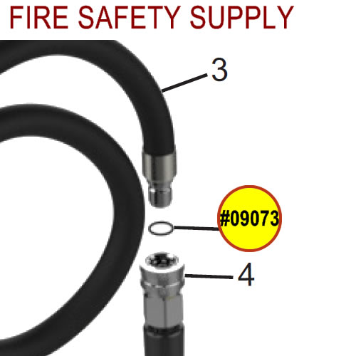 Amerex 09073 O-Ring 1/2 Female Quick Connect