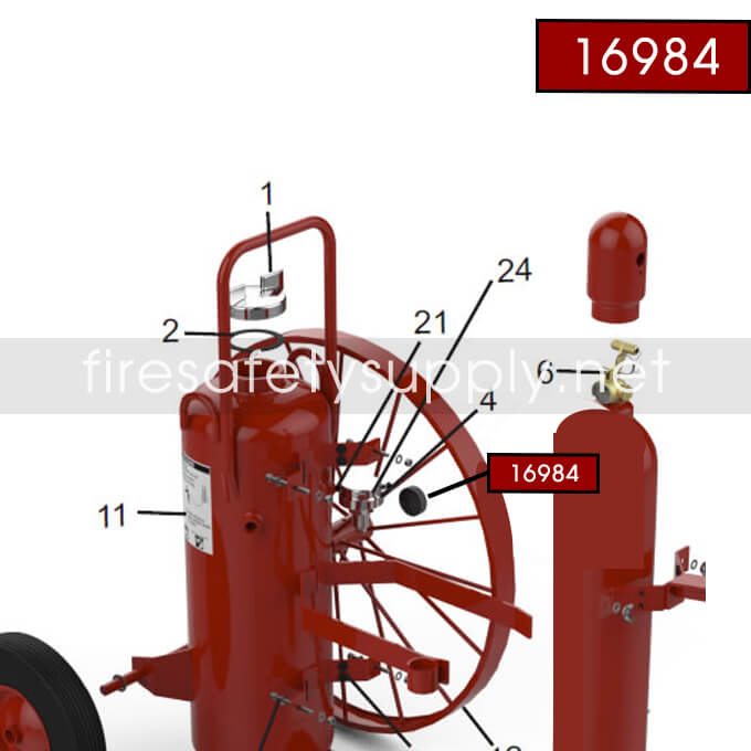 Amerex 16984 Hub Cap 36” Wheels