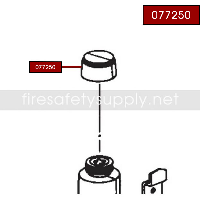 Ansul 077250 Red Line LH Thread Cartridge Shipping Cap