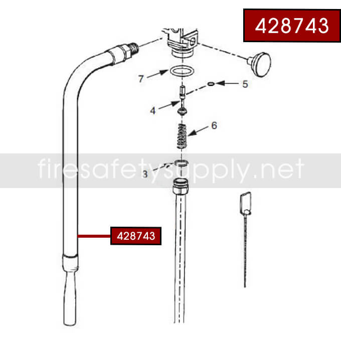Ansul 428743 Hose and Nozzle Assembly (FE09, FE13)