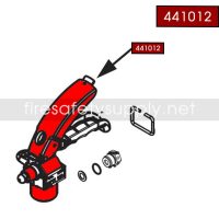 Ansul 441012 Brass CO2 push lever Wheeled Extinguisher