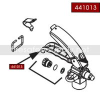 Ansul 441013 Brass CO2 handle Wheeled Extinguisher