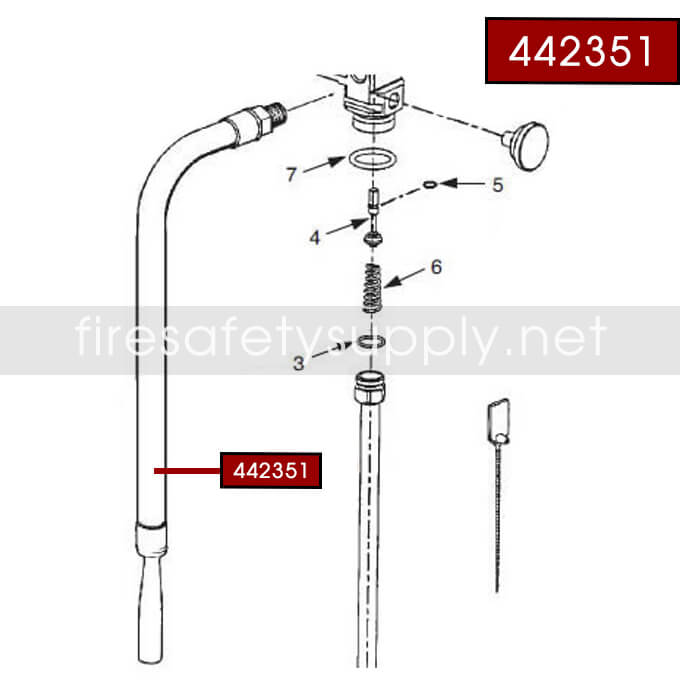 Ansul 442351 Hose and Nozzle Assembly (PK05S)