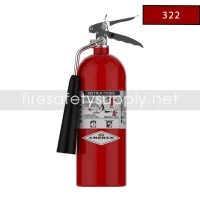 Amerex 322 Fire Extinguisher 5B:C Carbon Dioxide, 5 lb., 17-3/4 Inch H