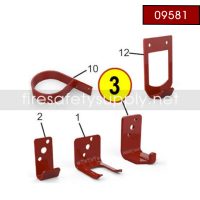 Amerex 09581 Bracket Wall 876 30 Dry Chemical Red