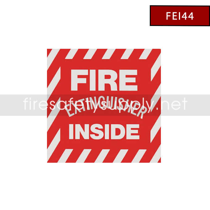 FEI44 - Fire Extinguisher Inside Sign