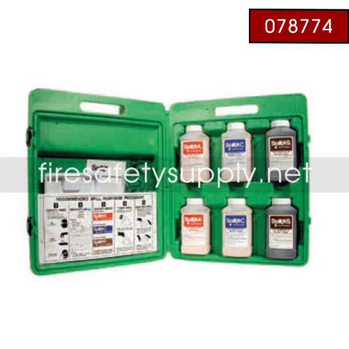 078774 Spill Treatment Kit, Chemical, w/SPILL-X-A, SPILL-X-C, SPILL-X-S